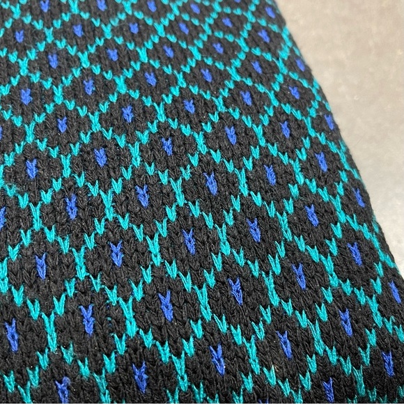 Vintage Reed St. James Wool Blend Geometric Crewneck Sweater Made in USA - Picture 2 of 8